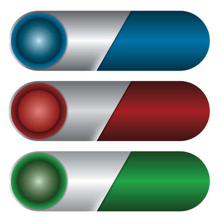 three boxes for insertion textのイラスト素材