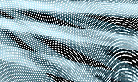 Vector abstract blue background with deformed squares