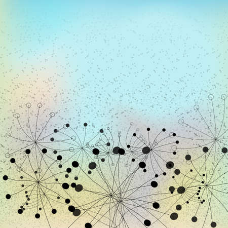 abstract silhouettes  plantsのイラスト素材