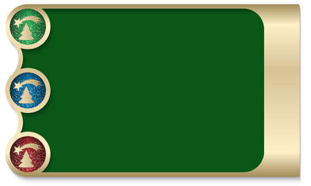 text box with the Christmas themeのイラスト素材