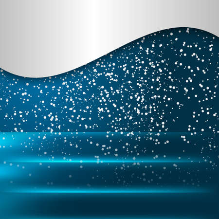 abstract background and falling snowのイラスト素材