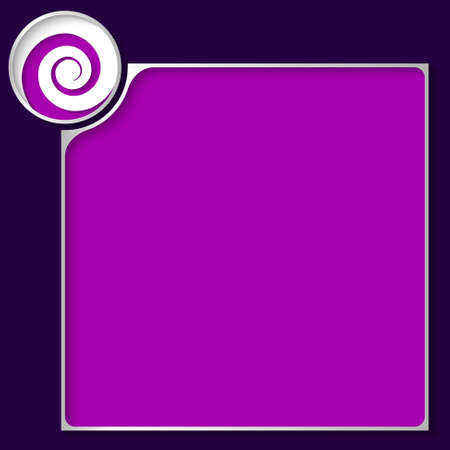 box for any text with white spiralのイラスト素材