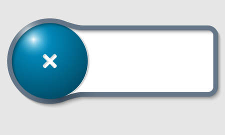 gray text frame for any text and ban markのイラスト素材