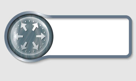 text frame for any text and transparent arrows