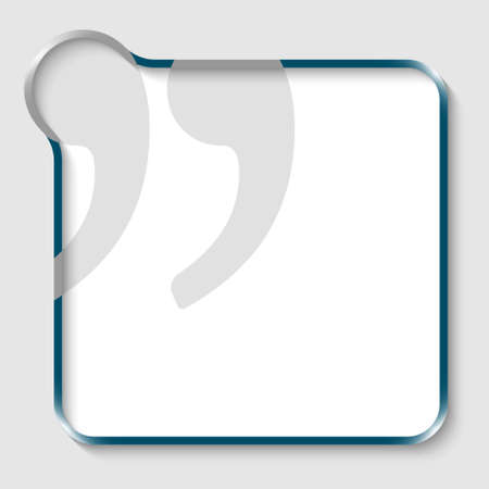 vector text box for any text with quotation markのイラスト素材