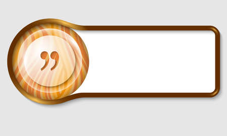 text frame for any text with transparent quotation markのイラスト素材