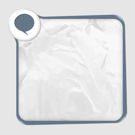 text box with texture of paper and speech bubbleのイラスト素材