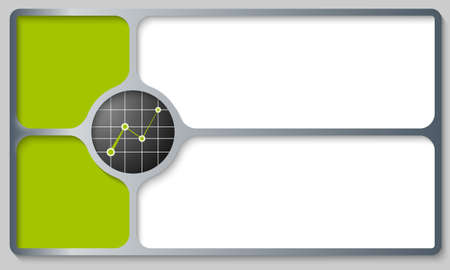 gray frames for any text with graphのイラスト素材