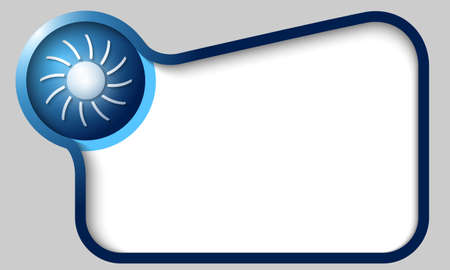 vector text box for any text with transparent sunのイラスト素材