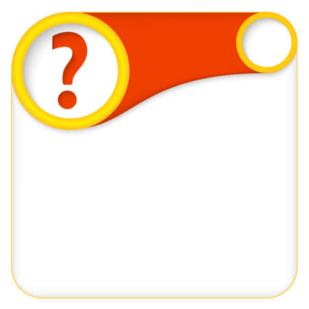 color box for entering text with question markのイラスト素材