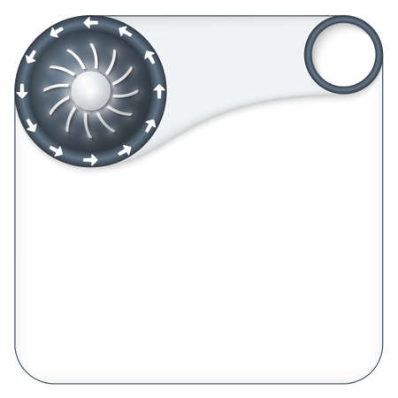 box for entering text with arrows and sunのイラスト素材