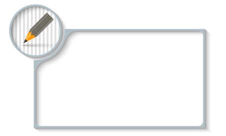 frame for any text with pencilのイラスト素材