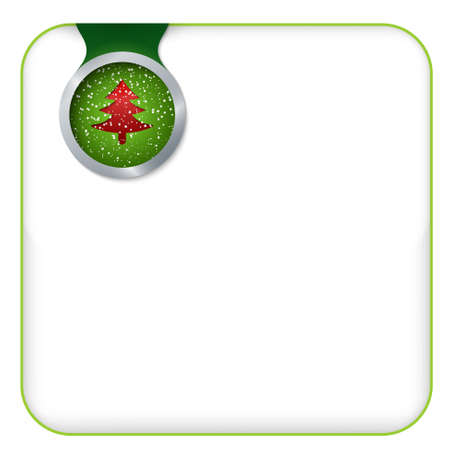 vector box for any text with xmas treeのイラスト素材