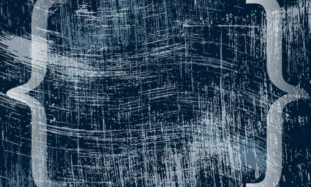 transparent square brackets and scratched backgroundのイラスト素材