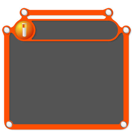 Abstract frame for headline and test tubeのイラスト素材
