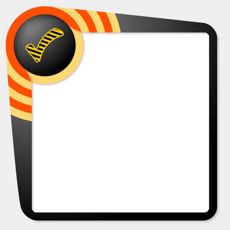 Black box for your text and check markのイラスト素材