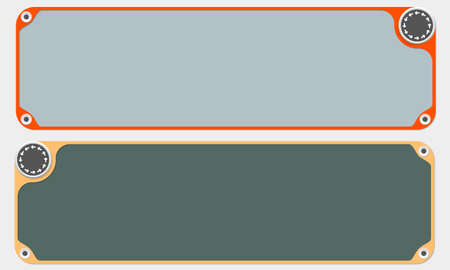 Two vector frames for your text and arrowsのイラスト素材