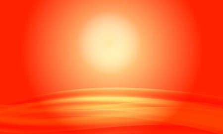 red abstract background sunset with wavesのイラスト素材