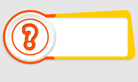 Vector abstract button for your text and question markのイラスト素材