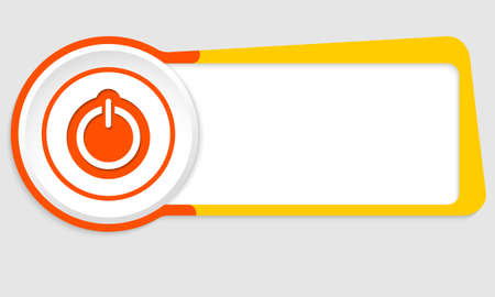 Vector abstract button for your text and power buttonのイラスト素材