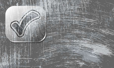 Vector scratched background and transparent check boxのイラスト素材