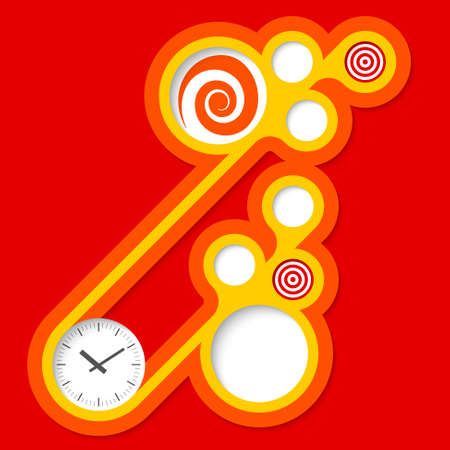 Vector abstract circular frames for your text and watchesのイラスト素材
