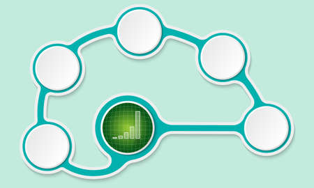 Vector circular text boxes for your text and graphのイラスト素材