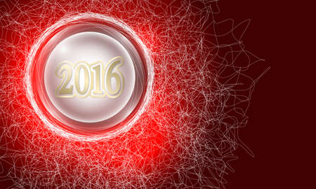 Vector abstract background with cobweb and new year symbol