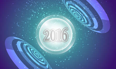 Vector abstract background and new year symbolのイラスト素材
