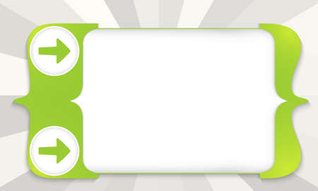 Abstract square brackets for entering text with two arrowsのイラスト素材