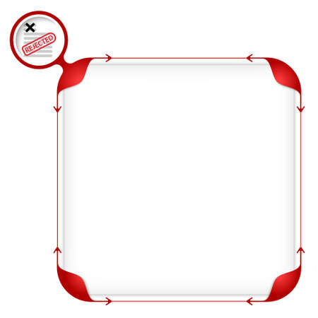 Text box to fill your text and questionnaireのイラスト素材