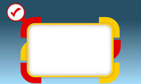 Vector box to fill your text and check boxのイラスト素材