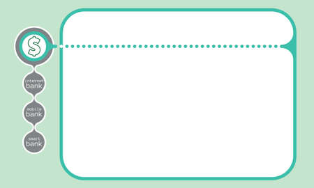 Vector text box for your text and dollar symbolのイラスト素材