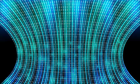 Futuristic vector backdrop and binary code