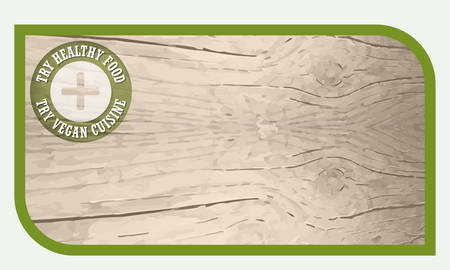 A text box for your text and wooden backgroundのイラスト素材
