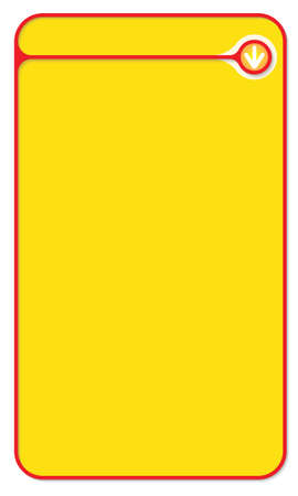 Red text box for your text and arrowのイラスト素材