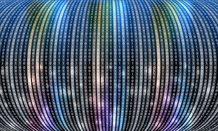 Futuristic vector backdrop and binary codeのイラスト素材