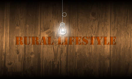 Vector abstract wooden background and theme of rural lifestyleのイラスト素材