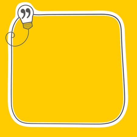 Hand written text box for quotation markのイラスト素材