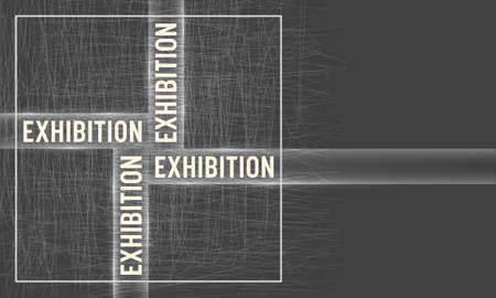 Vector abstract background with theme of exhibitionのイラスト素材