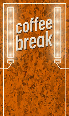 Background of marble and the words coffee breakのイラスト素材