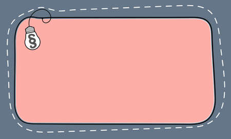 Hand written text box for fill your text and paragraphのイラスト素材