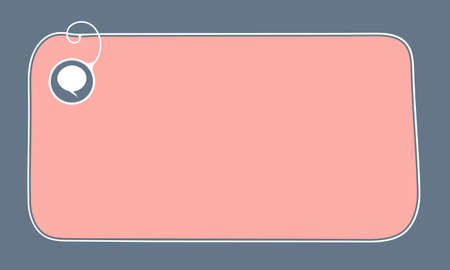 Hand written text box for fill your text and speech bubbleのイラスト素材