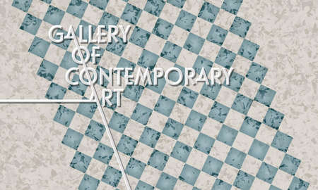 Marble pattern with the words gallery of contemporary artのイラスト素材