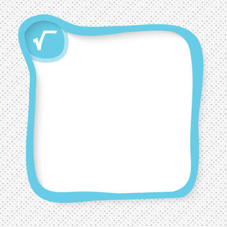 Blue frame for your text and radix symbolのイラスト素材