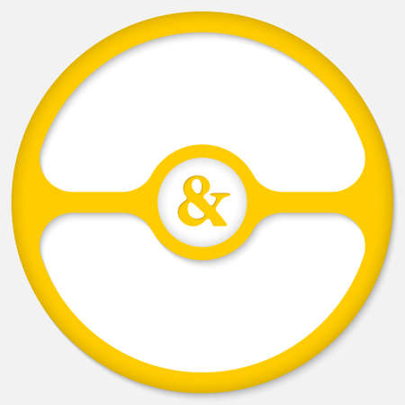 Abstract frame for your text and ampersand markのイラスト素材
