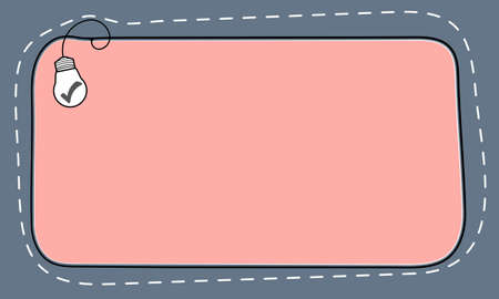 Hand written text box for fill your text and check boxのイラスト素材