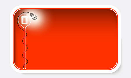 Vector text  frame and trashcan symbol with lightingのイラスト素材