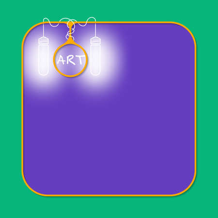 Text box for fill your text and the words artのイラスト素材