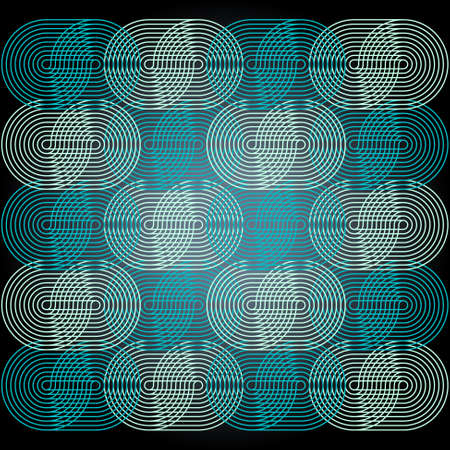 Colorful geometric with joined lines and circles.のイラスト素材